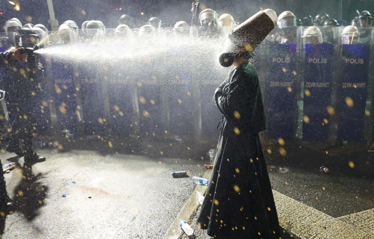 Demonstrators in Turkey